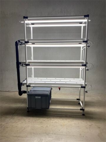 3 Katlı Led'li Dikey Topraksız Tarım Sistemi