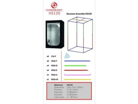 Hydro Shoot 120x120x200 HS120