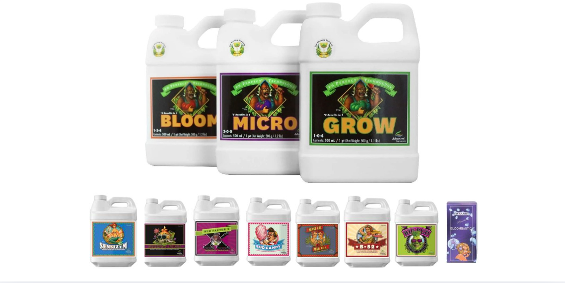 Advanced Nutrients Grow-Micro-Bloom Başlangıç Seviye Seti