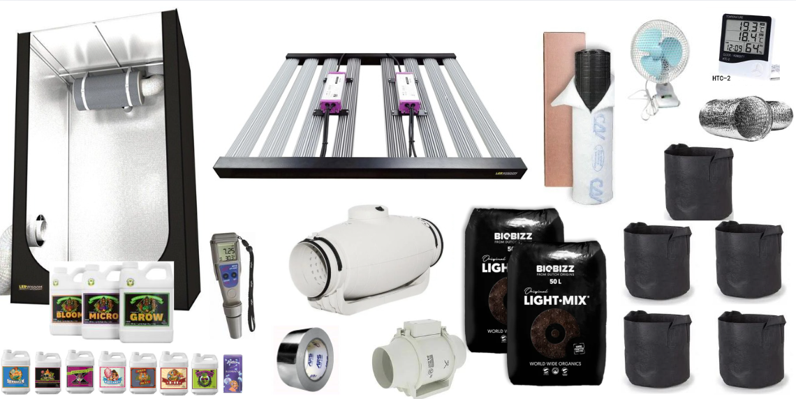 Led Wisdom Clover 480w 120x120x200 Komple Set