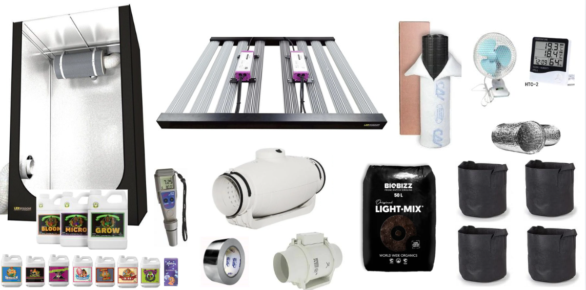 Led Wisdom Clover 480w 100x100x200 Komple Set