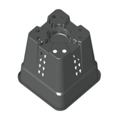 Delikli Kare Saksı 7 Litre